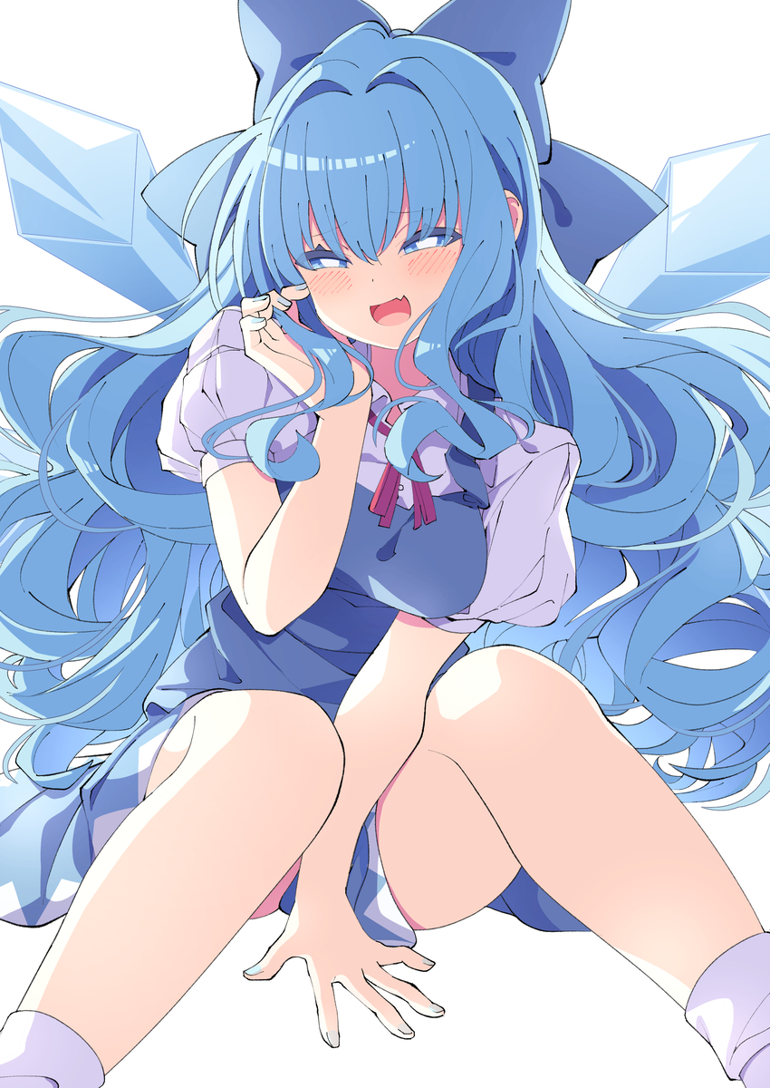 This is a pixiv picture whose title is 大人チルノ.