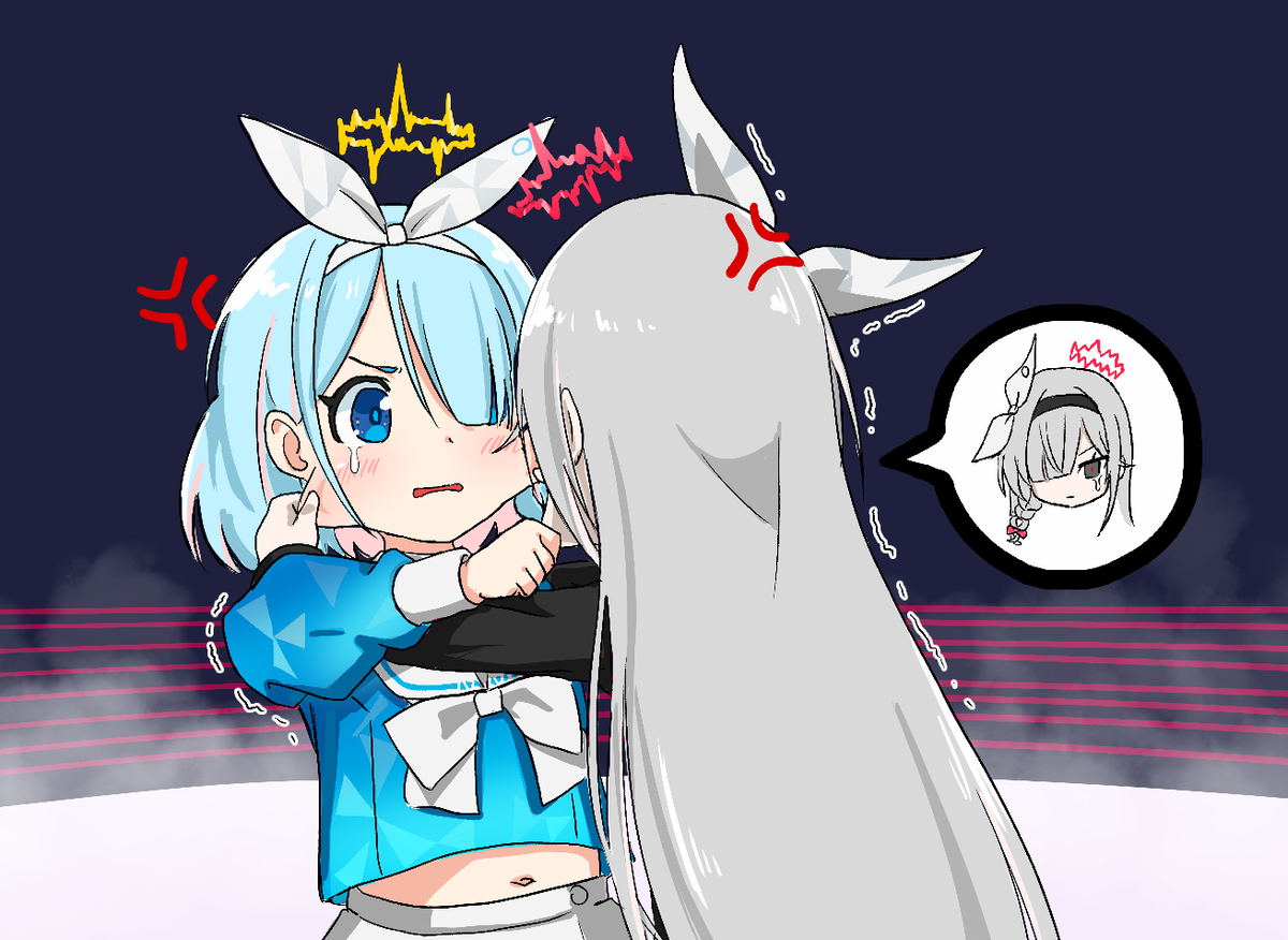 This is a pixiv picture whose title is 人智を超えたOS同士の超高次元の戦い.