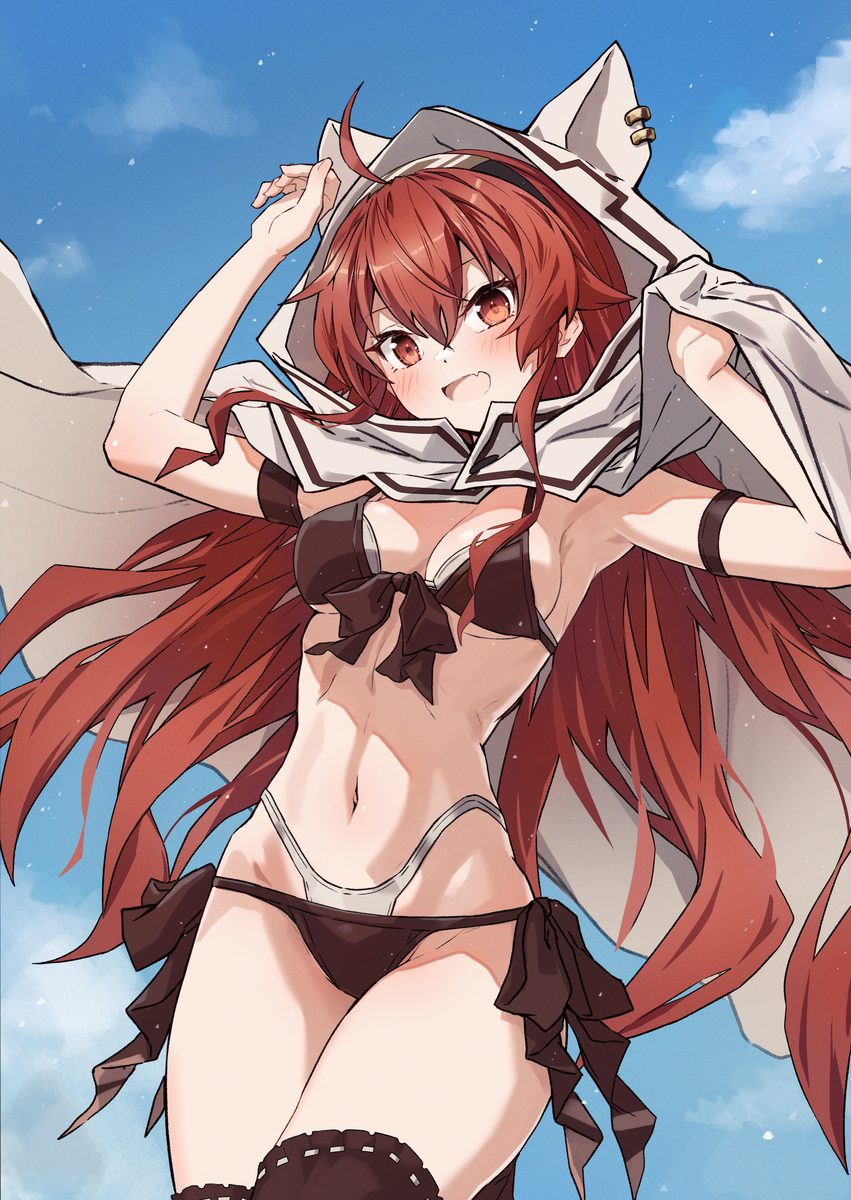 This is a pixiv picture whose title is 水着エリス.