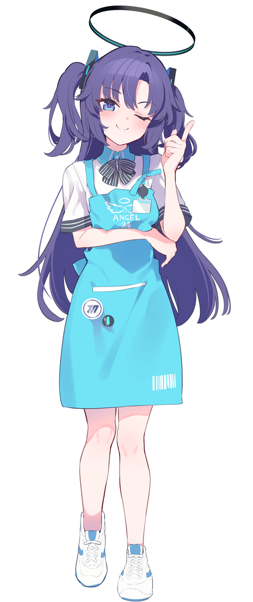 This is a pixiv picture whose title is ユウカ…ローソンコラボのやつ着て….