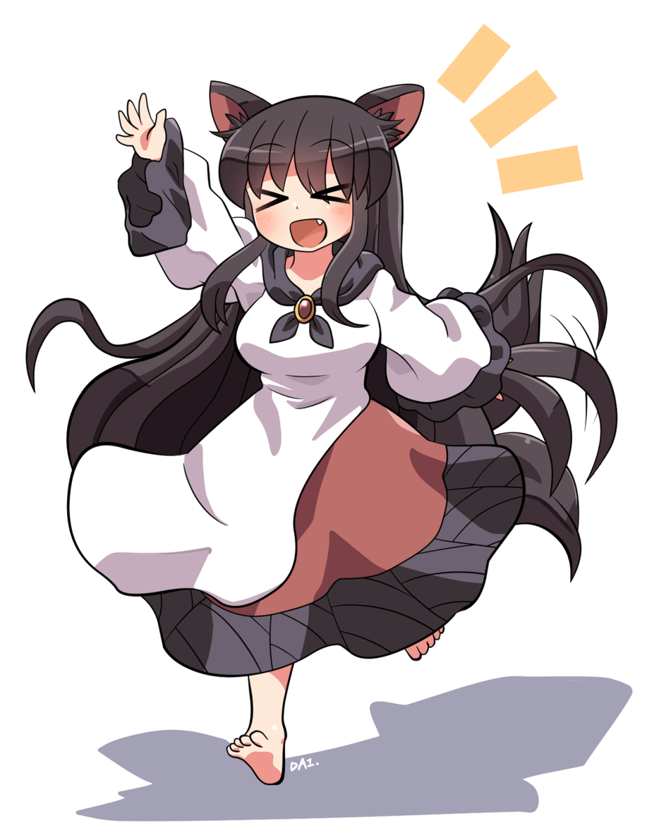 This is a pixiv picture whose title is こちらを見かけると駆け寄ってきてくれる系女子の家庭用おおかみ.