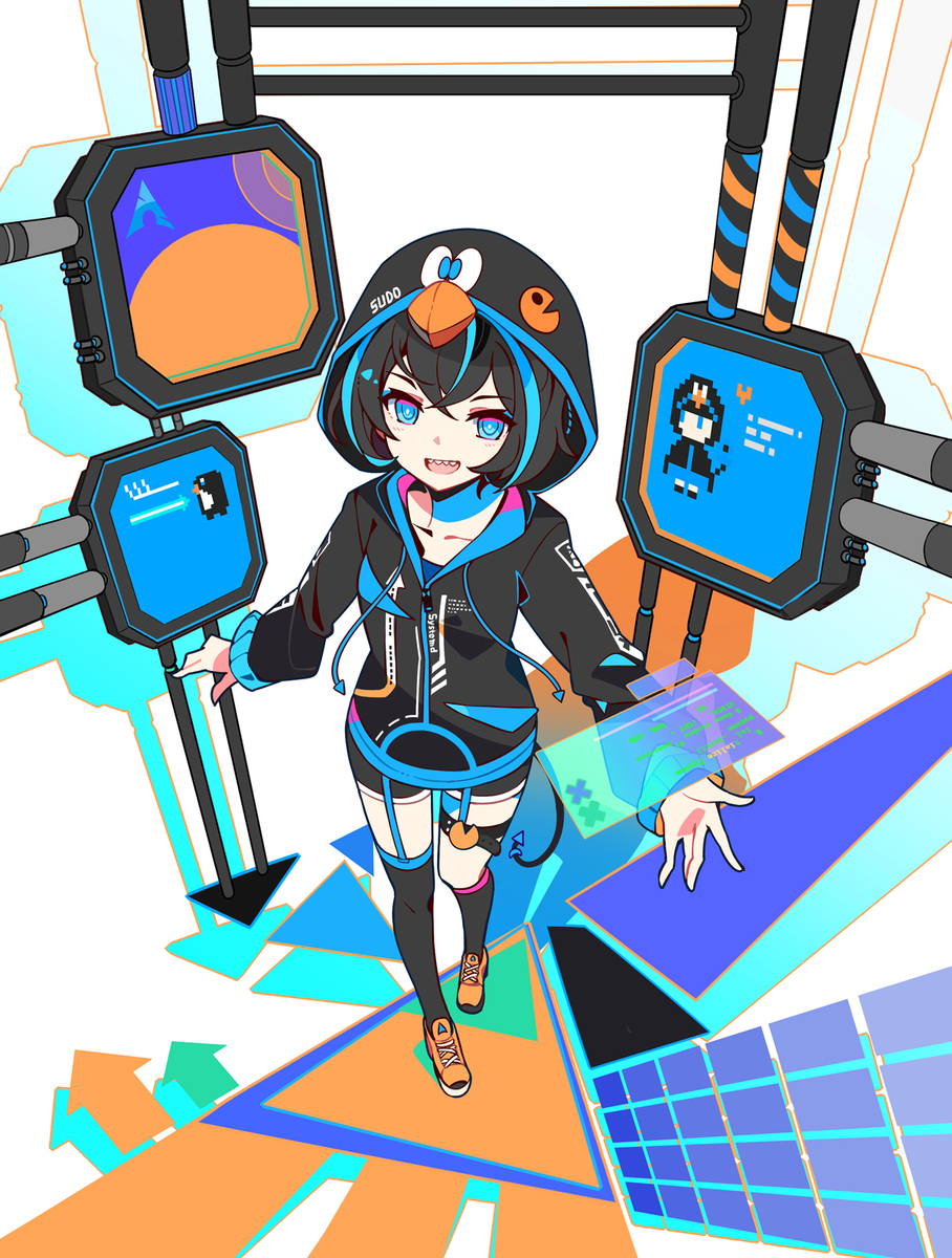 This is a pixiv picture whose title is Arch Chan.
