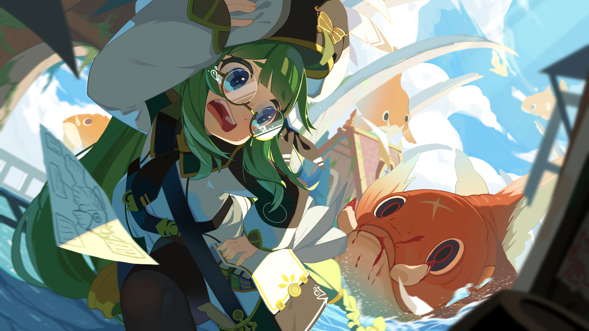 This is a pixiv picture whose title is 【OC】被追赶中.