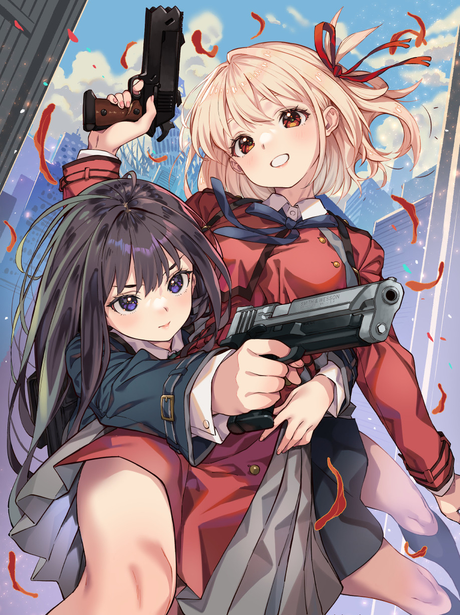 This is a pixiv picture whose title is リコリコ.
