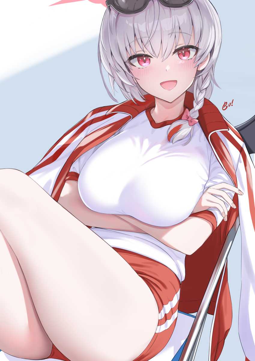 This is a pixiv picture whose title is 体操服ハルナ.