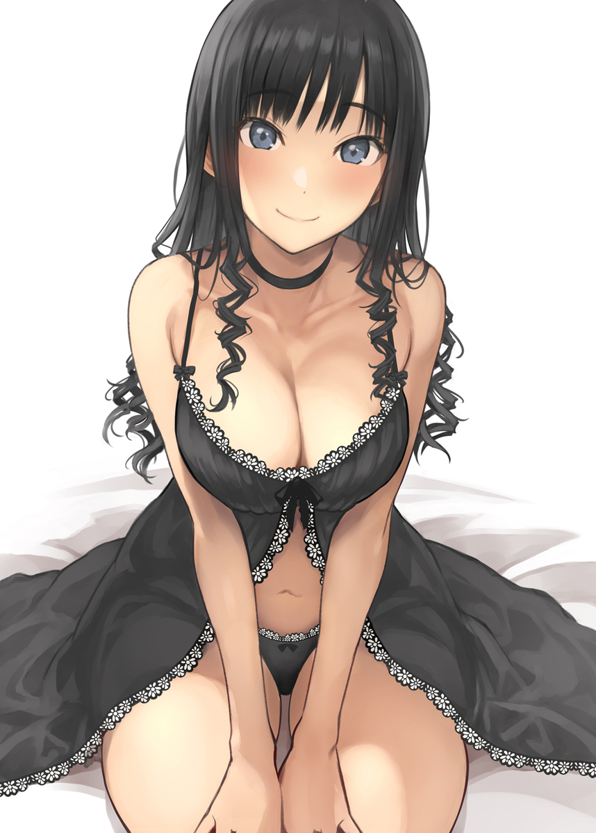 This is a pixiv picture whose title is ん～？みたいな感じで見つめてくる森島先輩.
