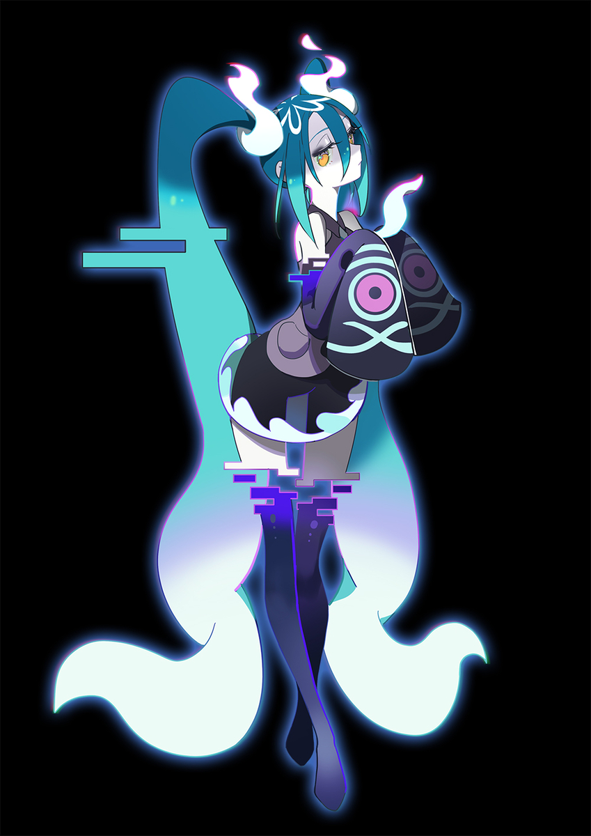 This is a pixiv picture whose title is 幽灵系miku.