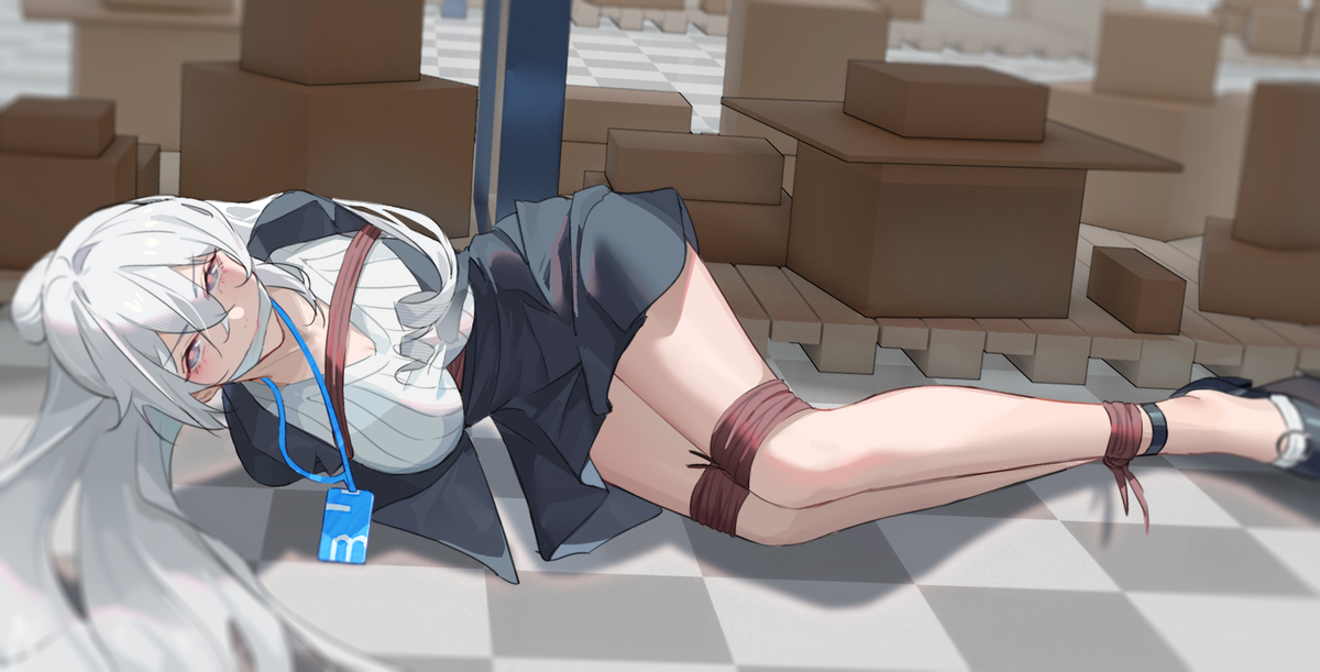 This is a pixiv picture whose title is Bronya bandage.