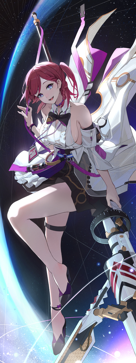 This is a pixiv picture whose title is アスター：輝く星の眩しさ.