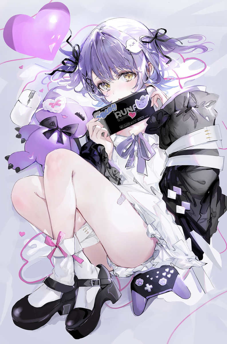 This is a pixiv picture whose title is 紫宮るなchan.