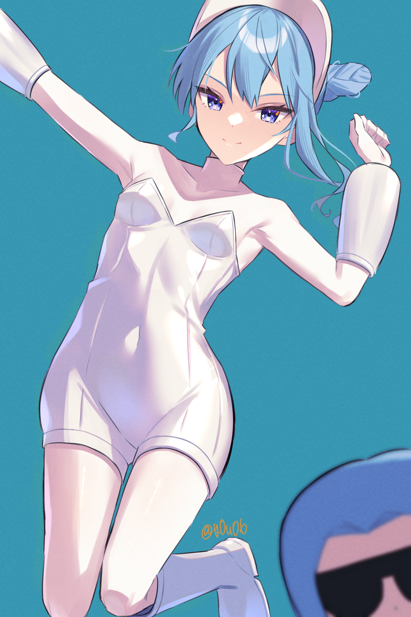 This is a pixiv picture whose title is 夜を待つよ.