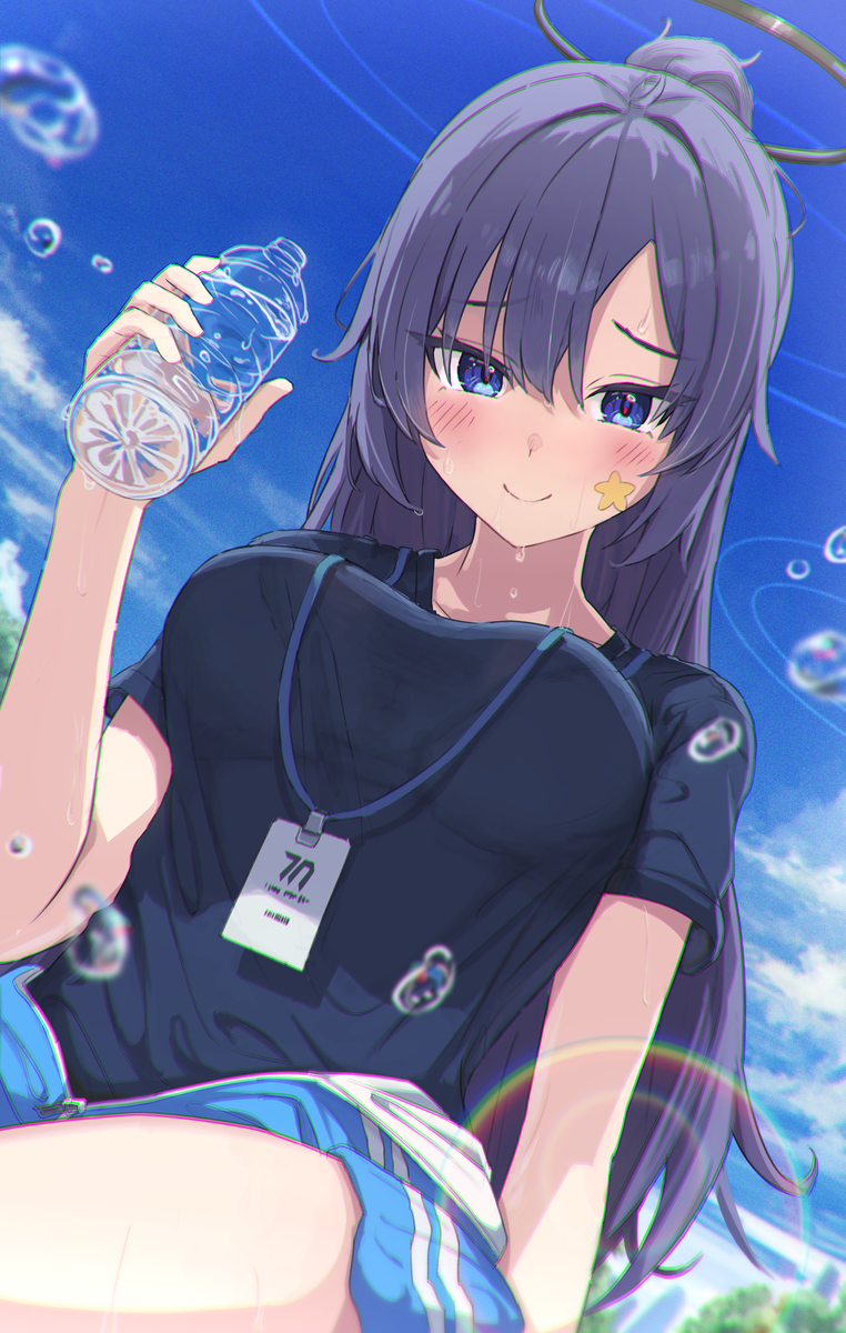 This is a pixiv picture whose title is 『...先生も飲みますか？』.