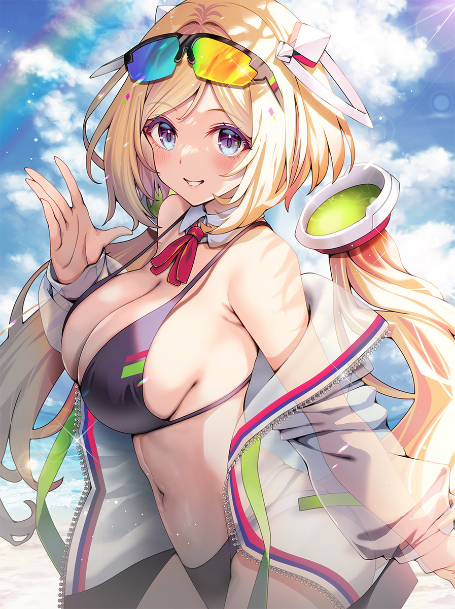This is a pixiv picture whose title is 水着アキロゼさん.