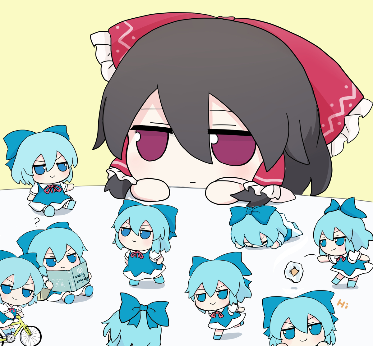 This is a pixiv picture whose title is ζ ζ •̀ᴗ•́)x9.