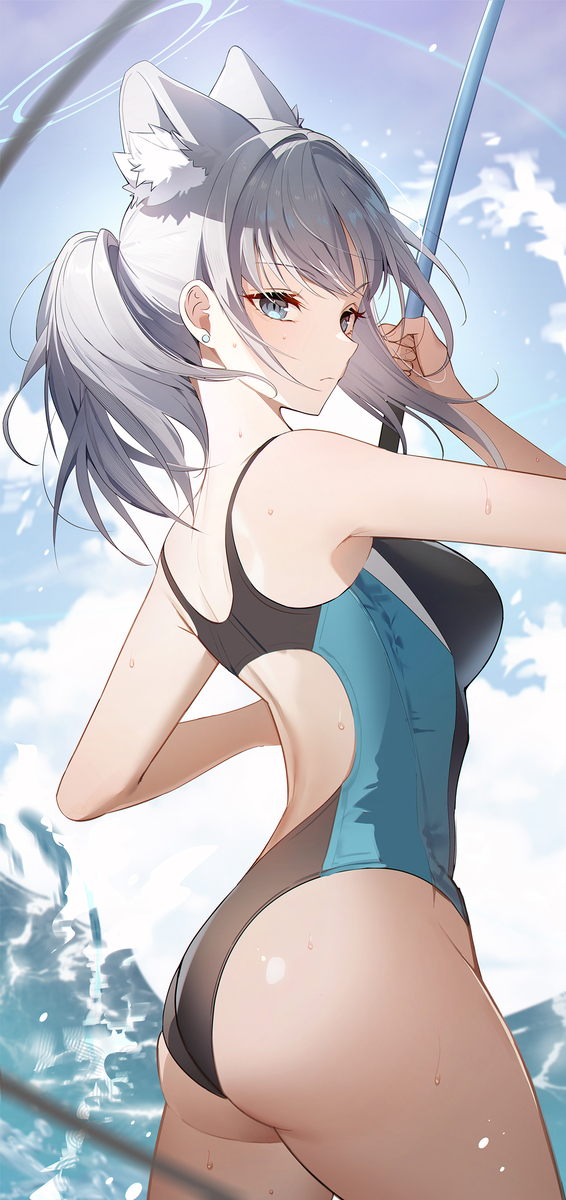 This is a pixiv picture whose title is 砂狼シロコ.