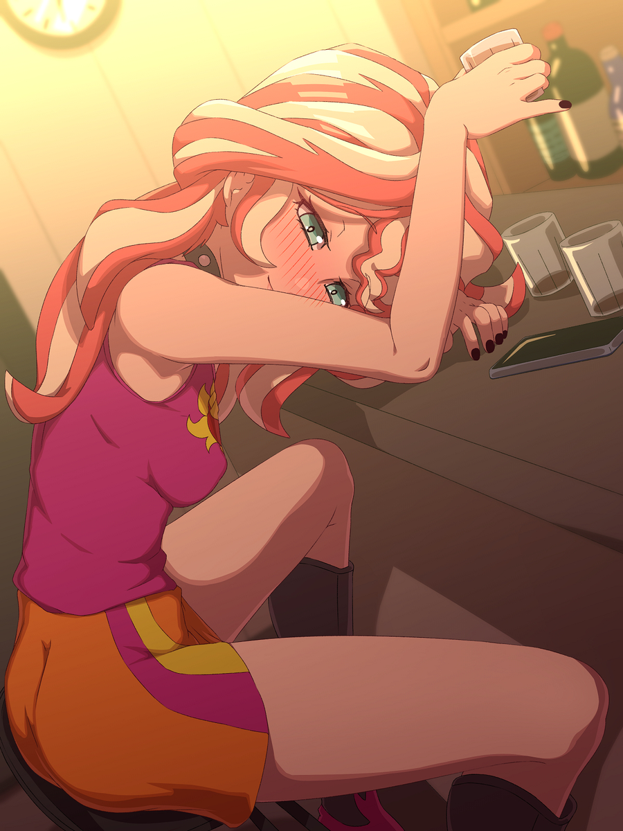 This is a pixiv picture whose title is Sunset Shimmer.