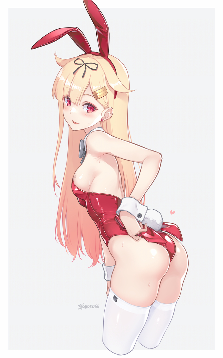 This is a pixiv picture whose title is バニー夕立.