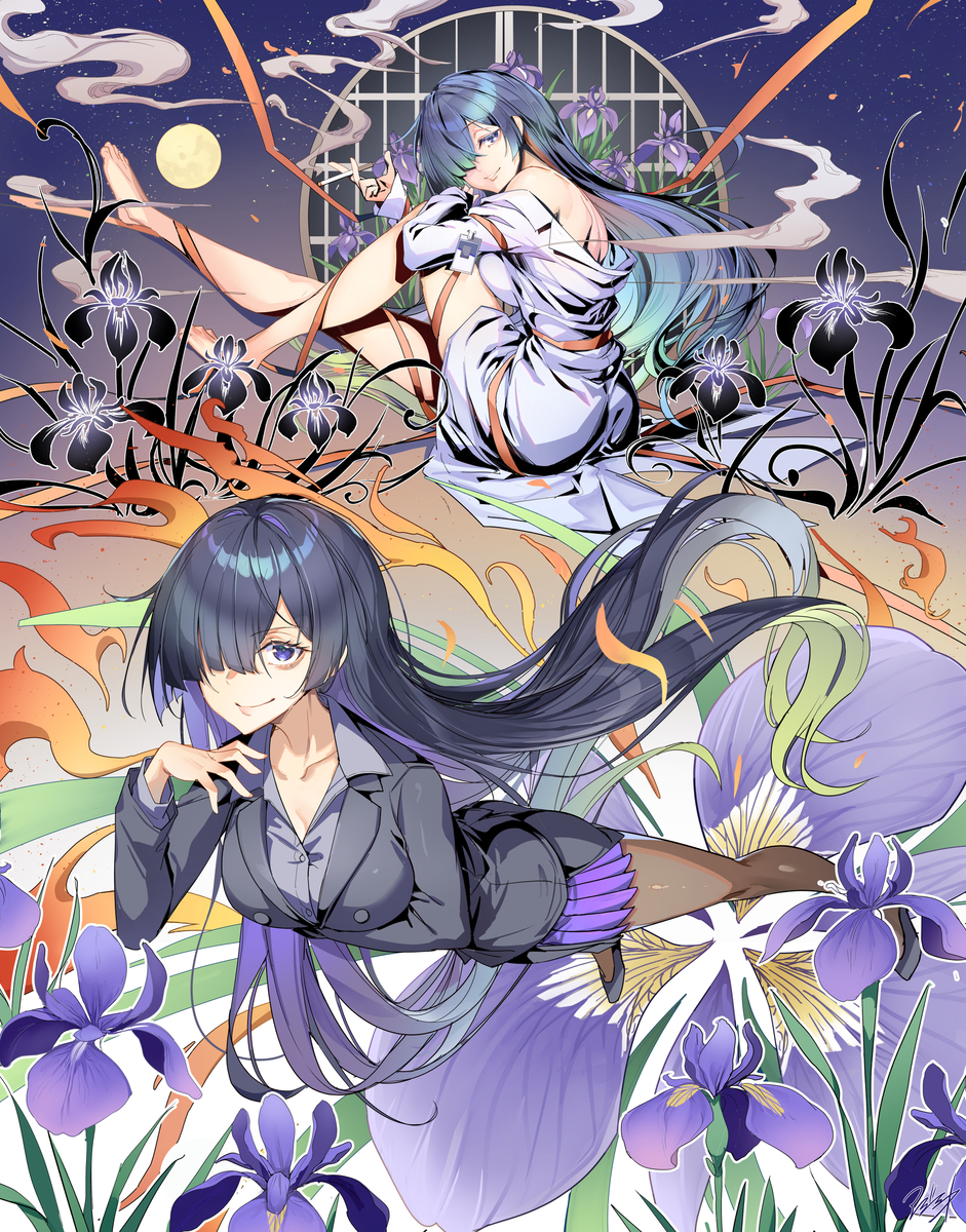This is a pixiv picture whose title is イズレアヤメ.