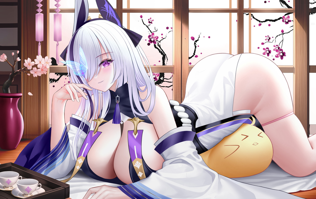 This is a pixiv picture whose title is 雲仙.