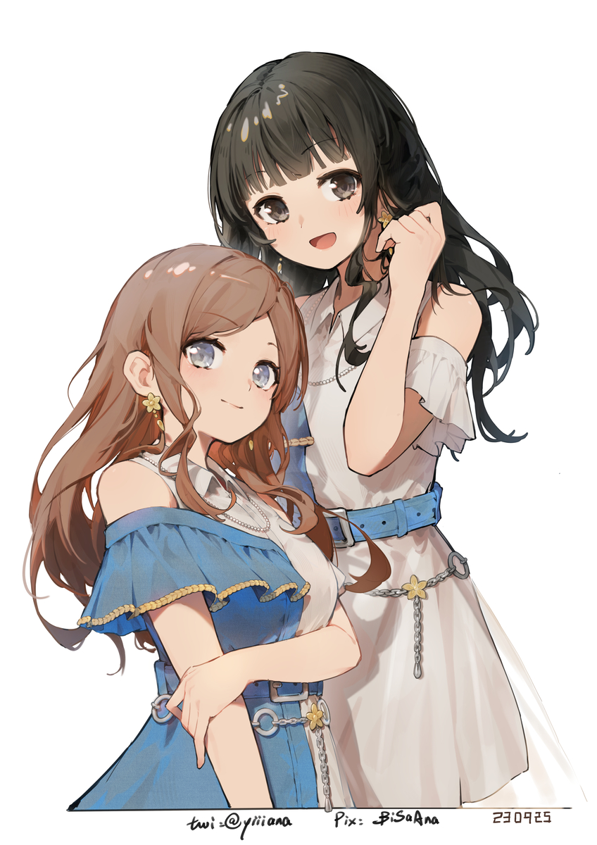 This is a pixiv picture whose title is soyo＆mika.