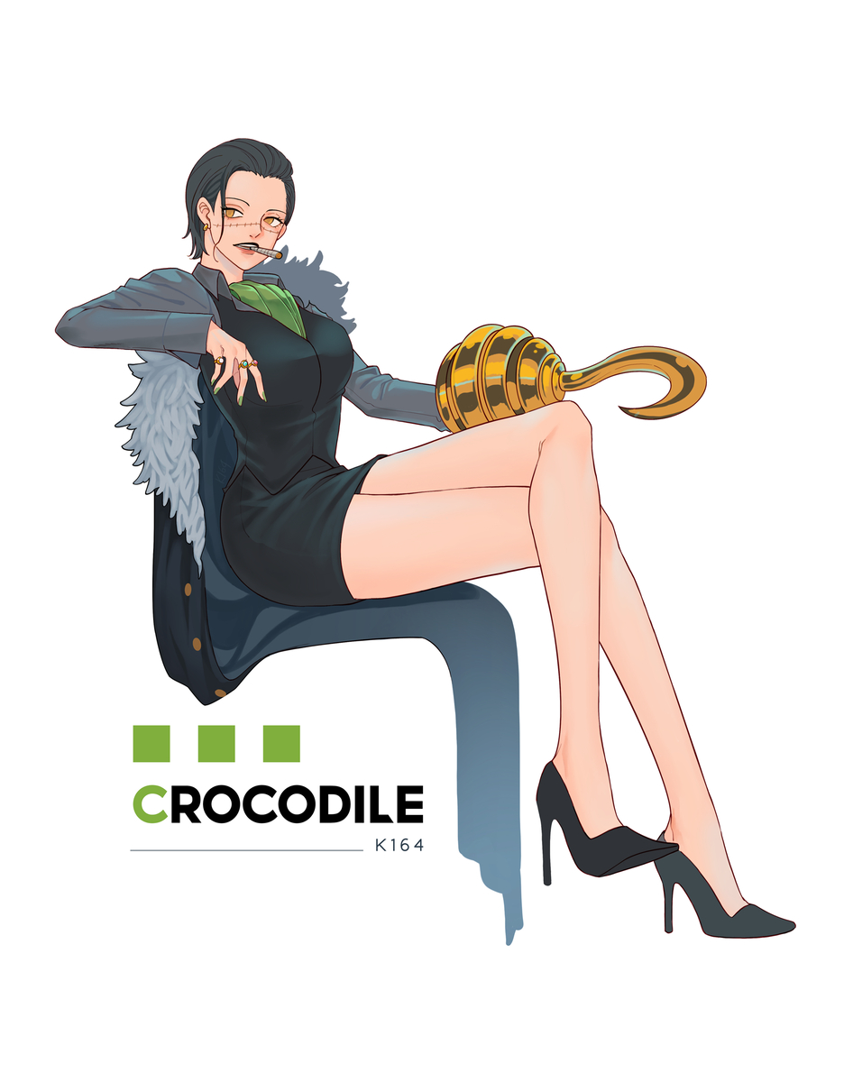 This is a pixiv picture whose title is Crocodile - クロコダイル.