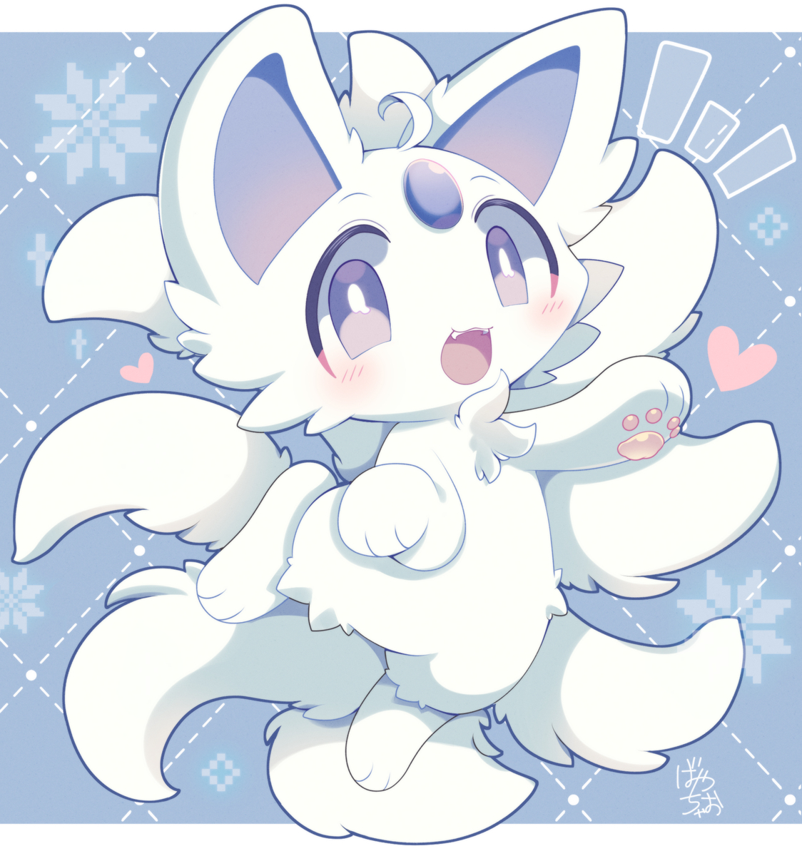 This is a pixiv picture whose title is もふもふ冬毛コハク.