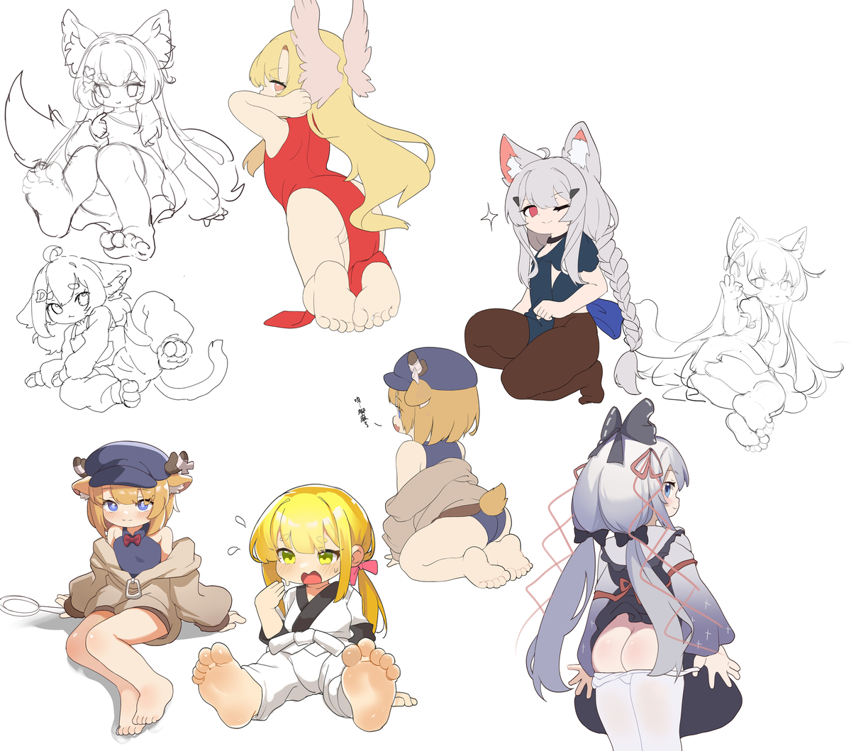 This is a pixiv picture whose title is 涂鸦.