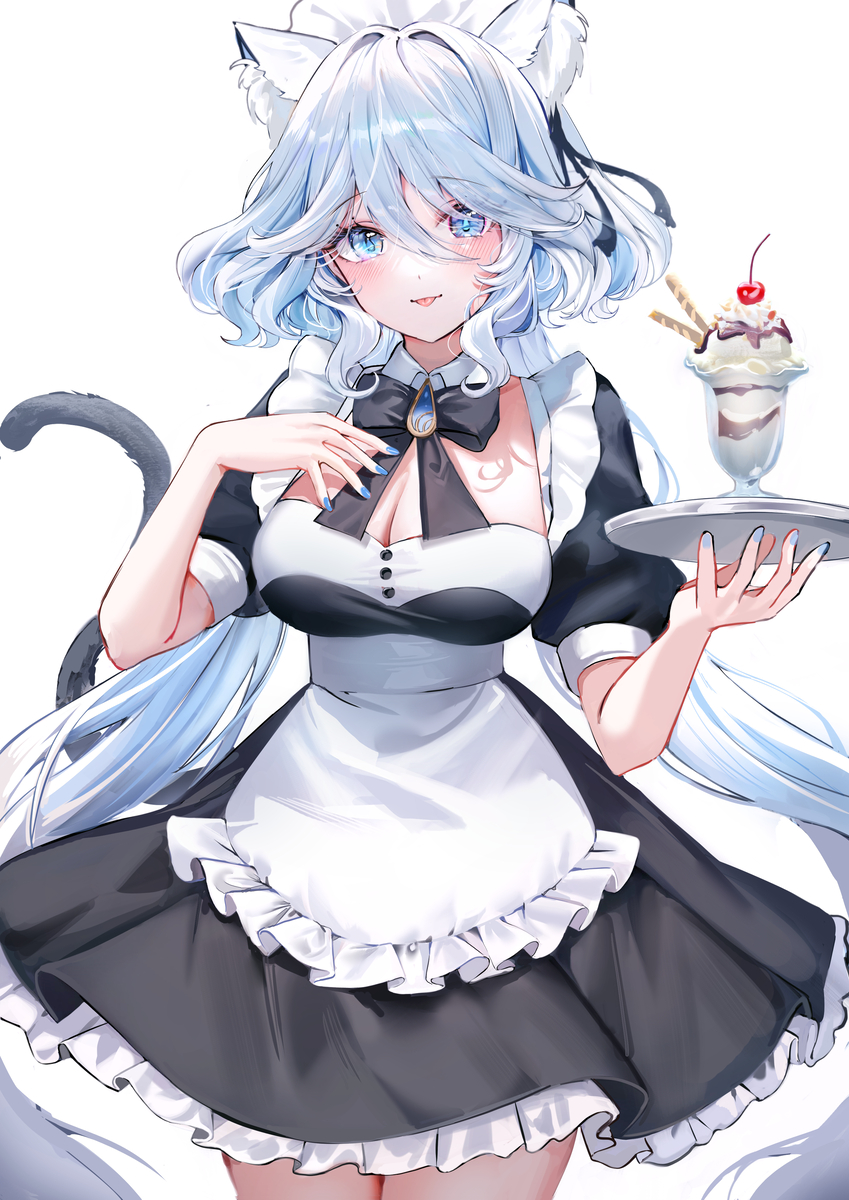 This is a pixiv picture whose title is maid.