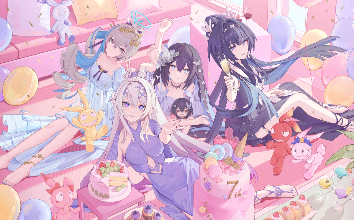 This is a pixiv picture whose title is Happy 7th birthday.