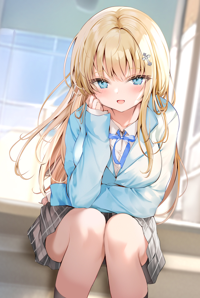 This is a pixiv picture whose title is 私のこと、守ってくれる？♡.