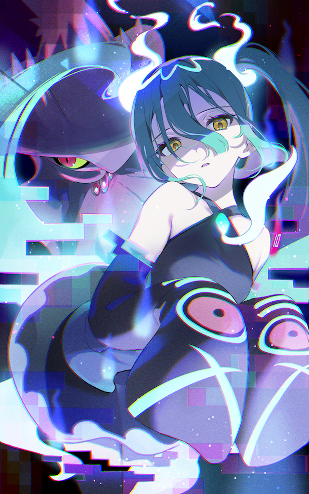 This is a pixiv picture whose title is ゴ〜ストミクちゃ〜.