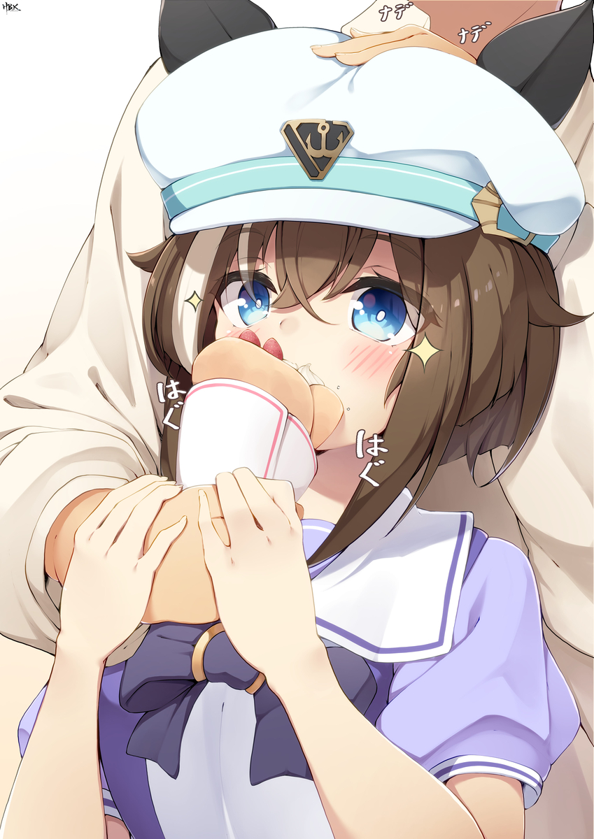 This is a pixiv picture whose title is 餌付けシュヴァルちゃん.