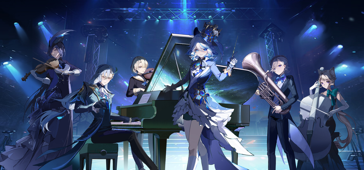 This is a pixiv picture whose title is The Fontaine Concert!.