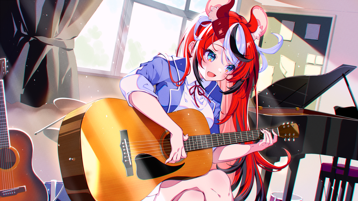This is a pixiv picture whose title is ハコス・ベールズさんの3Dライブ用イラストを描かせて頂きました。.