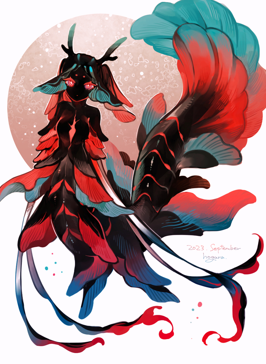 This is a pixiv picture whose title is くろい さかな.
