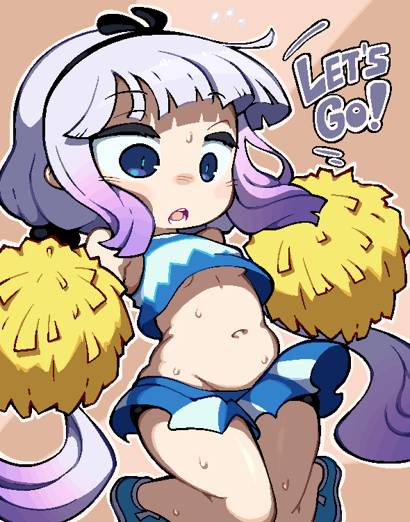 This is a pixiv picture whose title is Cheerleader Kanna.