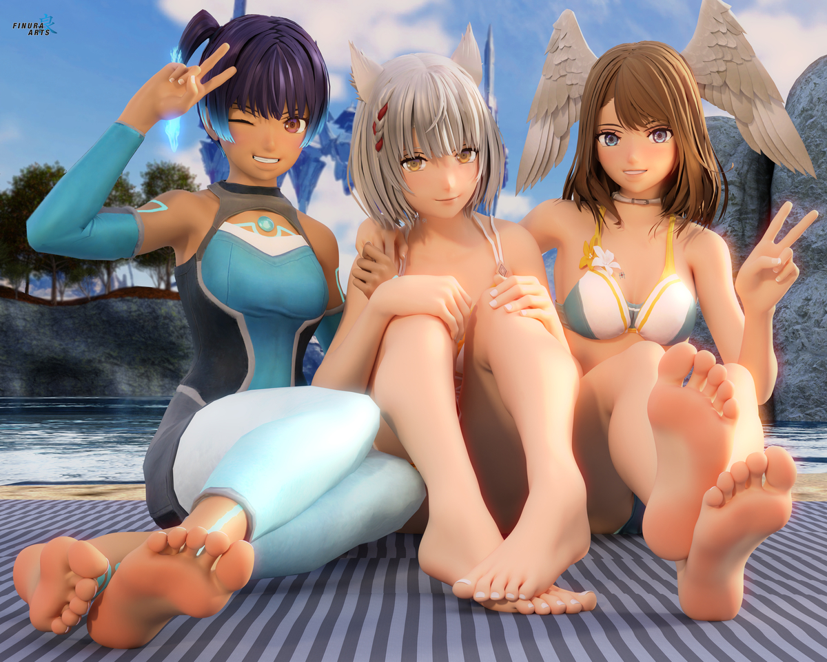 This is a pixiv picture whose title is Beach Time!.