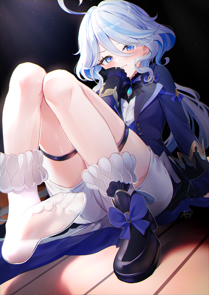 This is a pixiv picture whose title is 👣.