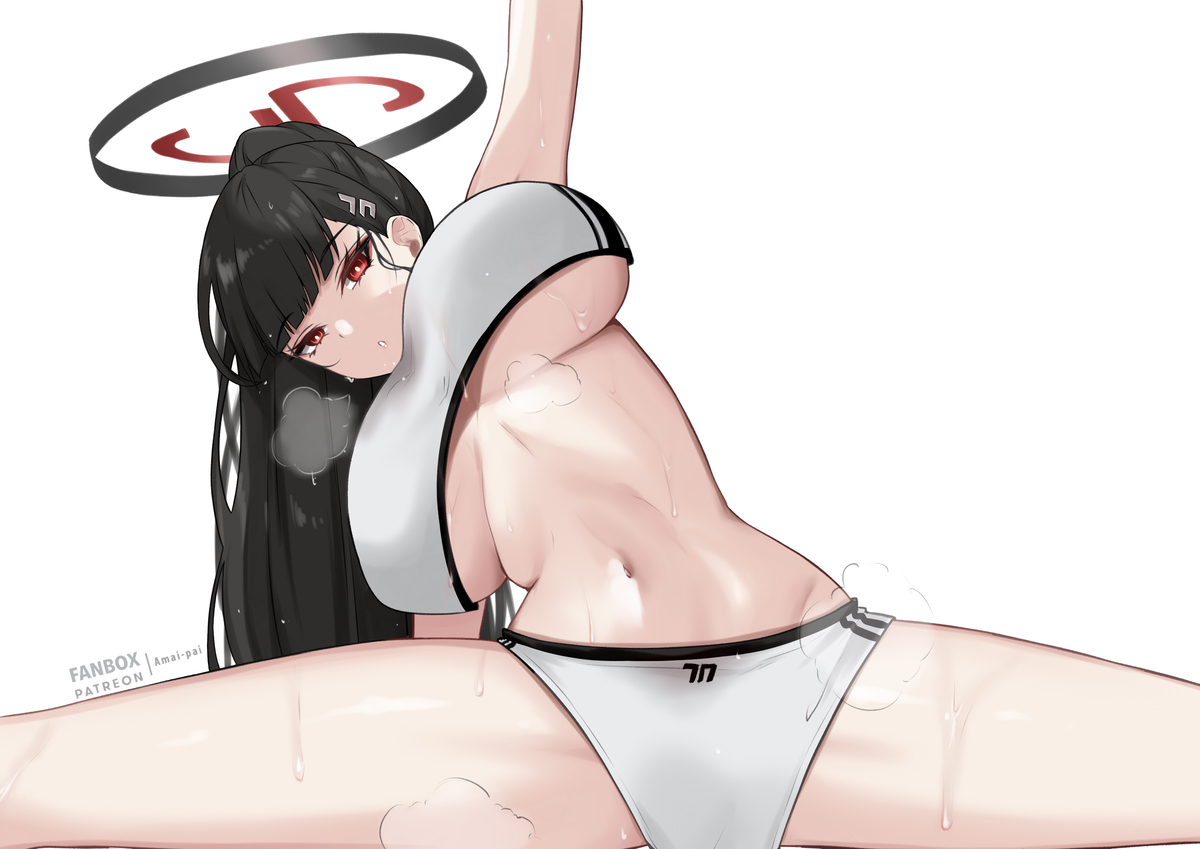 This is a pixiv picture whose title is Rio split stretch.