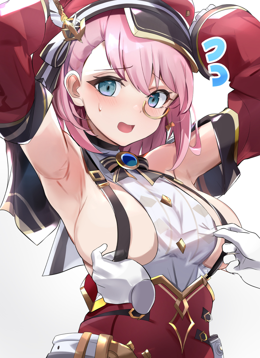 This is a pixiv picture whose title is シャルロットの服めちゃくちゃ前から引っ張りたくなる.