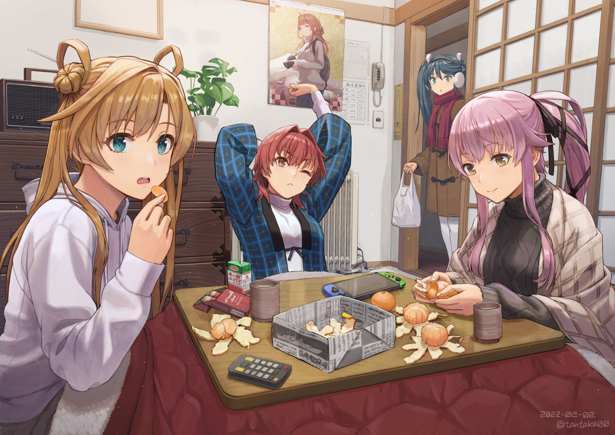 This is a pixiv picture whose title is Kotatsu.