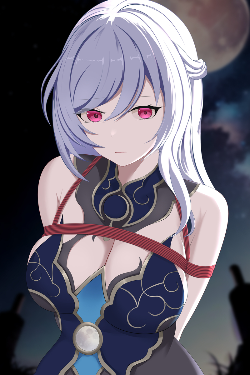 This is a pixiv picture whose title is 镜流.