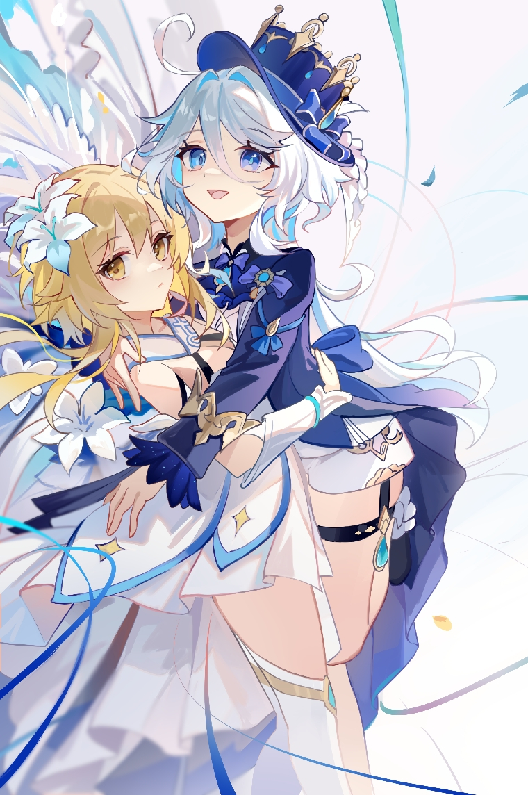 This is a pixiv picture whose title is 抱芙芙.