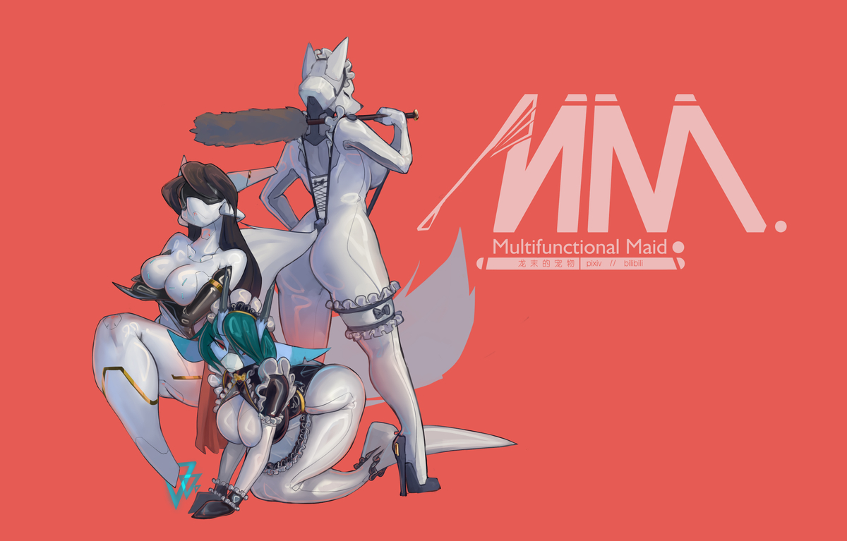 This is a pixiv picture whose title is 多功能女仆.