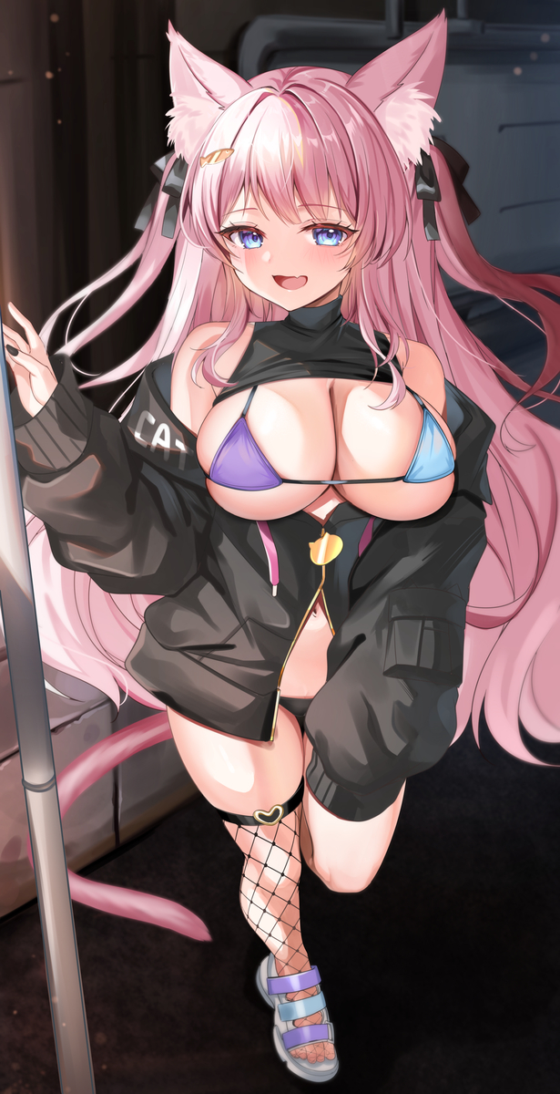 This is a pixiv picture whose title is catちゃん.