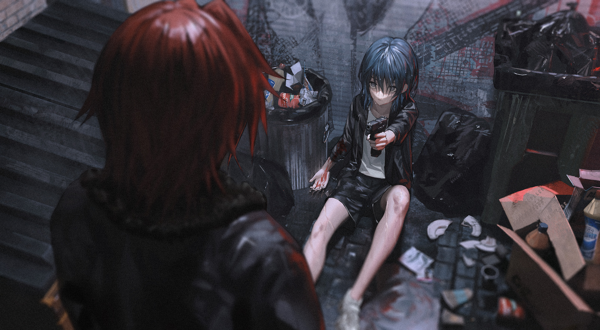 This is a pixiv picture whose title is 弃犬.