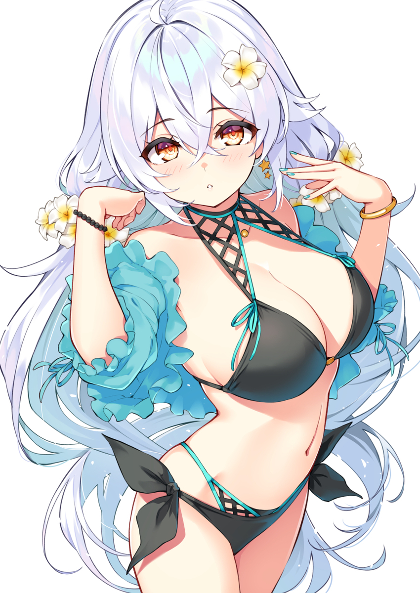 This is a pixiv picture whose title is 水着ラプアさん.