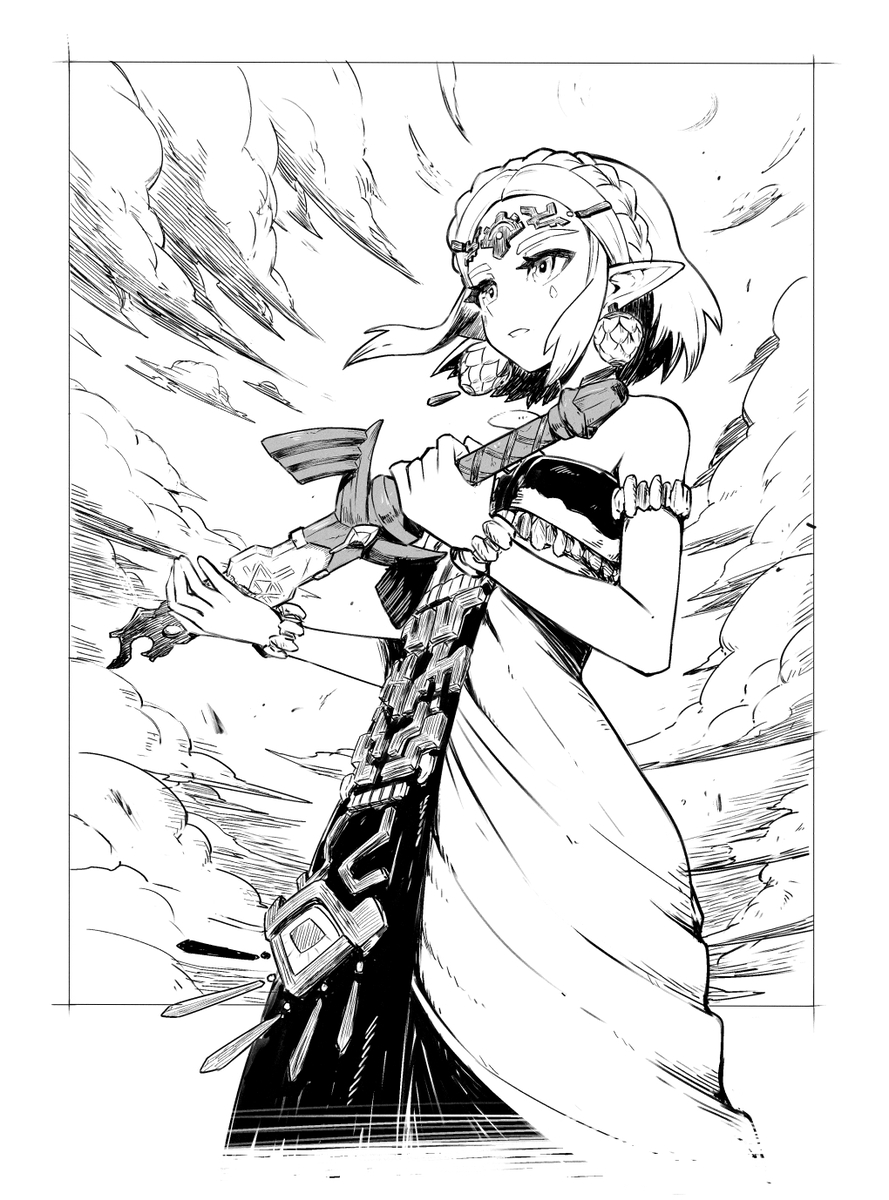 This is a pixiv picture whose title is ゼルダ姫.
