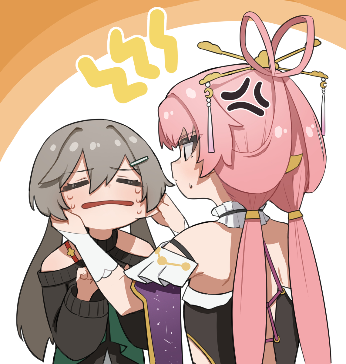 This is a pixiv picture whose title is ちこくちこく.