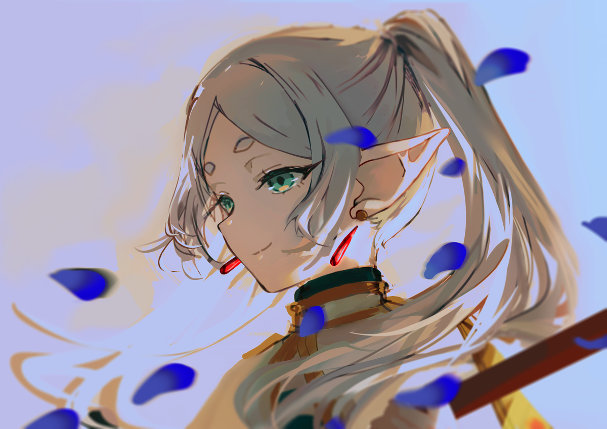 This is a pixiv picture whose title is 葬送のフリーレン.